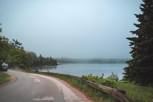 Foggy Grand Sable Lake